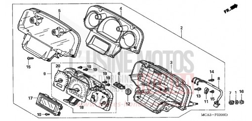COMPTEUR (GL1800A1/A2/A3/A4/A5) GL1800A1 de 2001